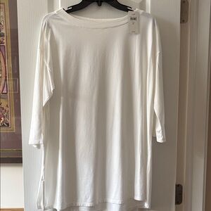 J Jill Boatneck White Women's Top